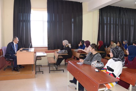 AYAY Bölümü Bahar Yarıyılı Akademik Açılış Dersini Sayın Rektörümüz Yaptı